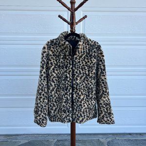 Men's Cheetah Print Fleece Jacket